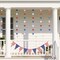 Wrapables 4th of July Patriotic Red White and Blue Hanging Stars Banner Garland (Set of 4)